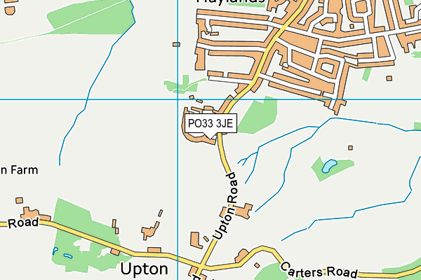 PO33 3JE map - OS VectorMap District (Ordnance Survey)