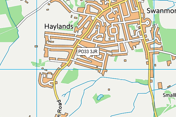 PO33 3JR map - OS VectorMap District (Ordnance Survey)