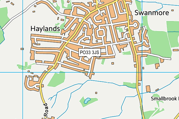 PO33 3JS map - OS VectorMap District (Ordnance Survey)