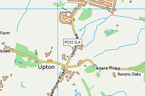 PO33 3LA map - OS VectorMap District (Ordnance Survey)