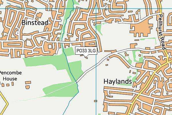 PO33 3LG map - OS VectorMap District (Ordnance Survey)