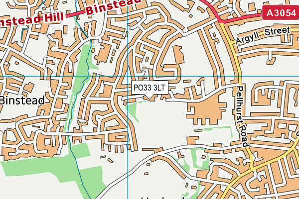 PO33 3LT map - OS VectorMap District (Ordnance Survey)