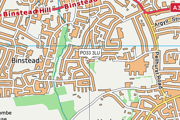 PO33 3LU map - OS VectorMap District (Ordnance Survey)