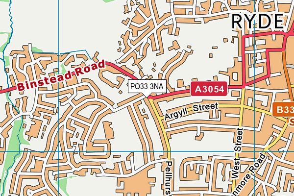 PO33 3NA map - OS VectorMap District (Ordnance Survey)