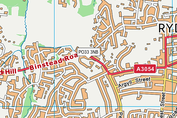 PO33 3NB map - OS VectorMap District (Ordnance Survey)