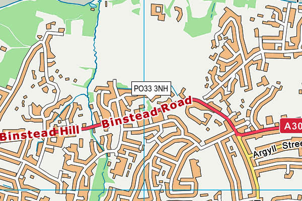 PO33 3NH map - OS VectorMap District (Ordnance Survey)