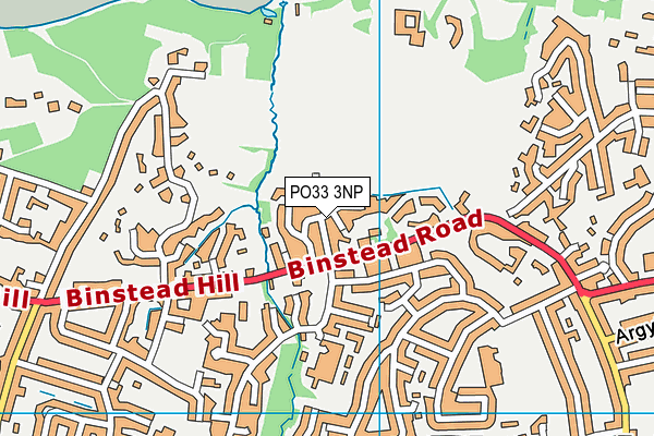 PO33 3NP map - OS VectorMap District (Ordnance Survey)