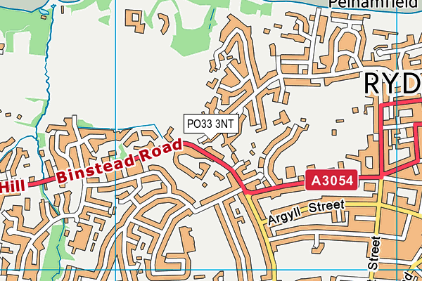 PO33 3NT map - OS VectorMap District (Ordnance Survey)