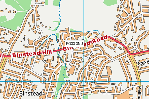 PO33 3NU map - OS VectorMap District (Ordnance Survey)