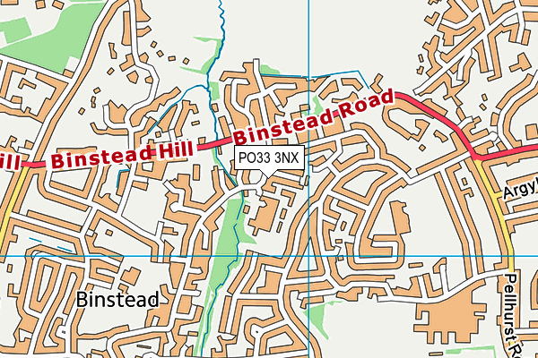 PO33 3NX map - OS VectorMap District (Ordnance Survey)