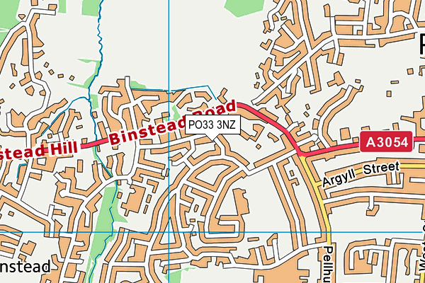 PO33 3NZ map - OS VectorMap District (Ordnance Survey)