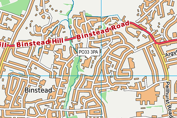 PO33 3PA map - OS VectorMap District (Ordnance Survey)