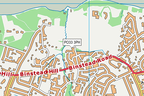 PO33 3PH map - OS VectorMap District (Ordnance Survey)