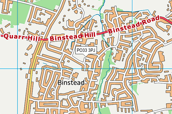 PO33 3PJ map - OS VectorMap District (Ordnance Survey)