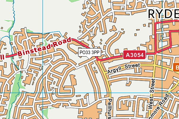 PO33 3PP map - OS VectorMap District (Ordnance Survey)