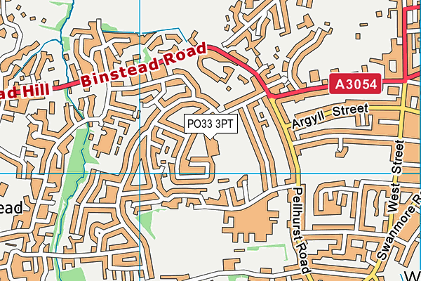 Greenmount Primary School map (PO33 3PT) - OS VectorMap District (Ordnance Survey)