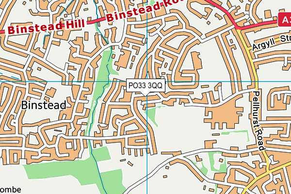 PO33 3QQ map - OS VectorMap District (Ordnance Survey)