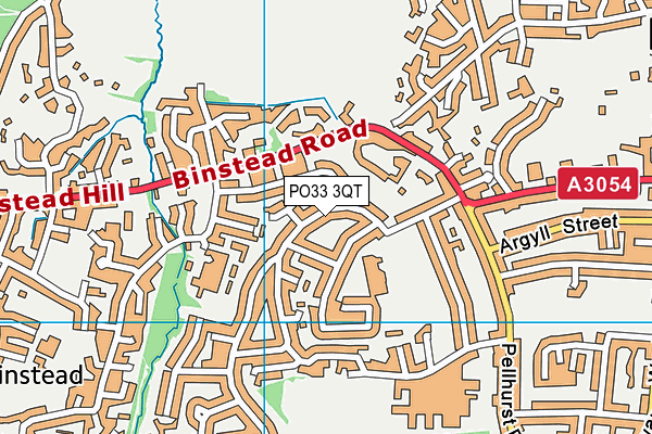 PO33 3QT map - OS VectorMap District (Ordnance Survey)