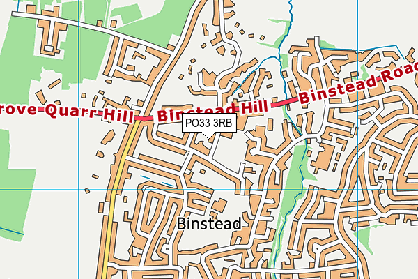 PO33 3RB map - OS VectorMap District (Ordnance Survey)