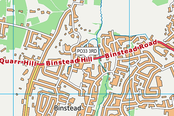 PO33 3RD map - OS VectorMap District (Ordnance Survey)