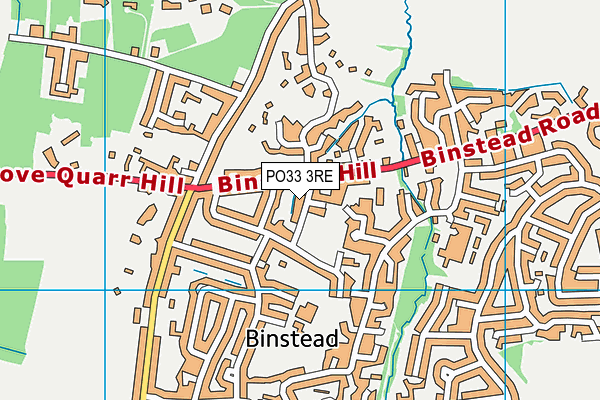 PO33 3RE map - OS VectorMap District (Ordnance Survey)