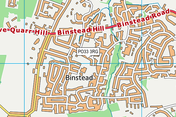 PO33 3RG map - OS VectorMap District (Ordnance Survey)