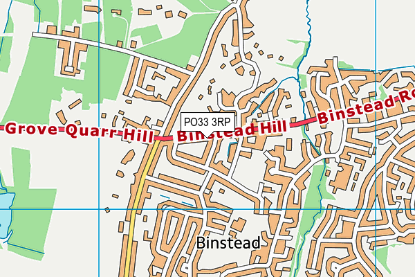 PO33 3RP map - OS VectorMap District (Ordnance Survey)