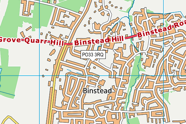 PO33 3RQ map - OS VectorMap District (Ordnance Survey)