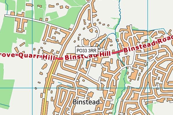 PO33 3RR map - OS VectorMap District (Ordnance Survey)