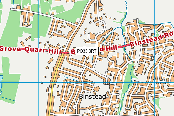 PO33 3RT map - OS VectorMap District (Ordnance Survey)