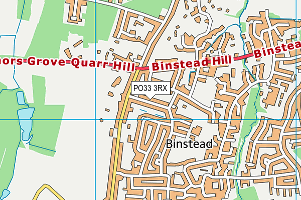 PO33 3RX map - OS VectorMap District (Ordnance Survey)