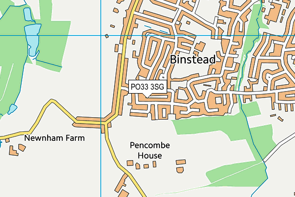 PO33 3SG map - OS VectorMap District (Ordnance Survey)