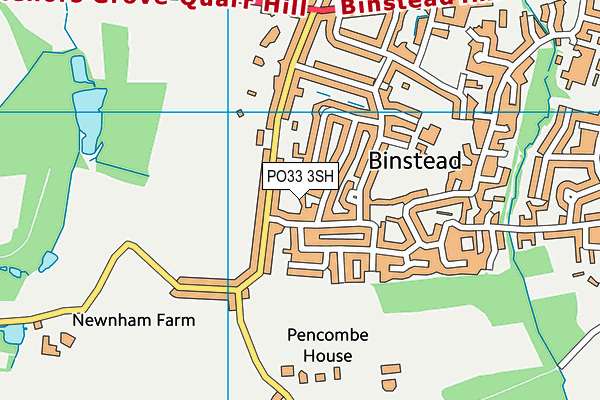 PO33 3SH map - OS VectorMap District (Ordnance Survey)