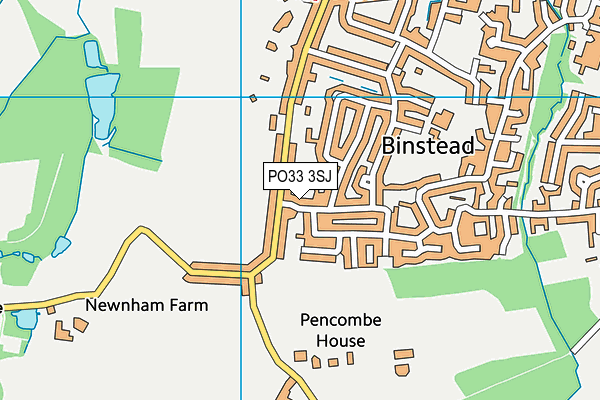PO33 3SJ map - OS VectorMap District (Ordnance Survey)
