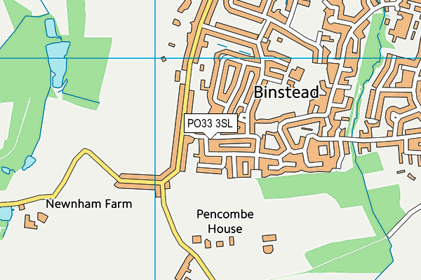 PO33 3SL map - OS VectorMap District (Ordnance Survey)