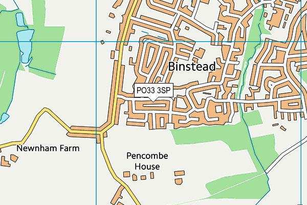 PO33 3SP map - OS VectorMap District (Ordnance Survey)