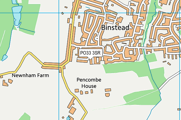 PO33 3SR map - OS VectorMap District (Ordnance Survey)