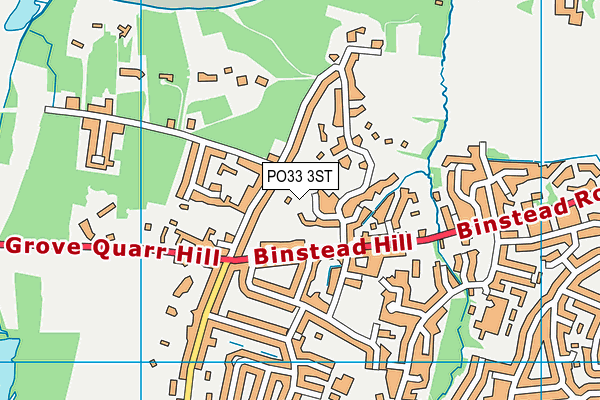 PO33 3ST map - OS VectorMap District (Ordnance Survey)