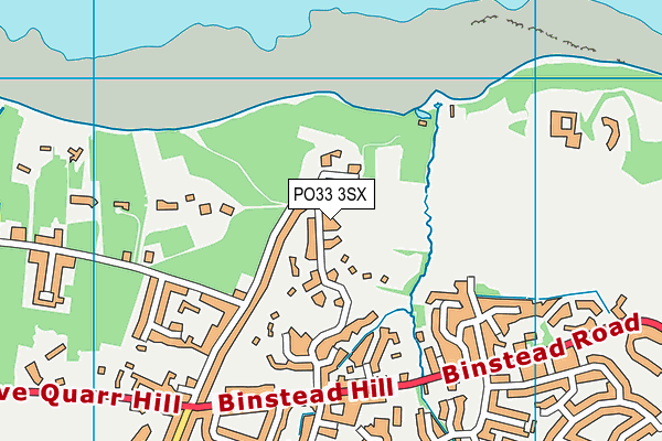 PO33 3SX map - OS VectorMap District (Ordnance Survey)