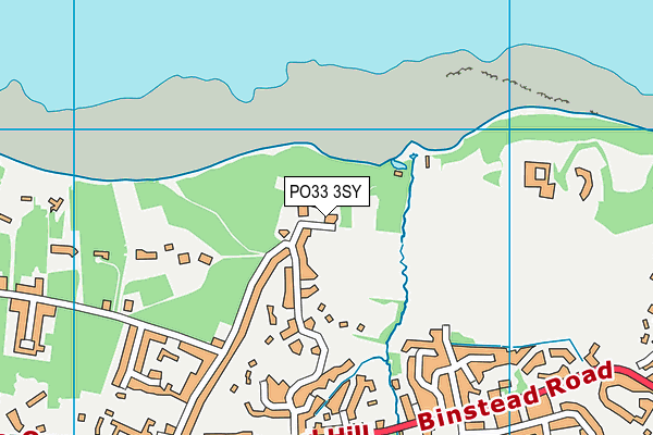 PO33 3SY map - OS VectorMap District (Ordnance Survey)