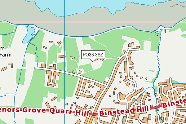 PO33 3SZ map - OS VectorMap District (Ordnance Survey)