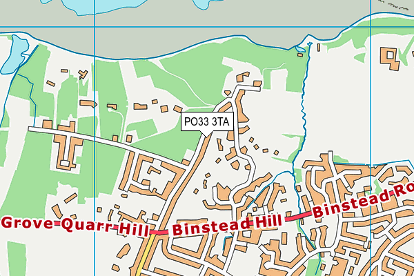 PO33 3TA map - OS VectorMap District (Ordnance Survey)