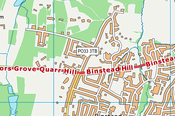 PO33 3TB map - OS VectorMap District (Ordnance Survey)