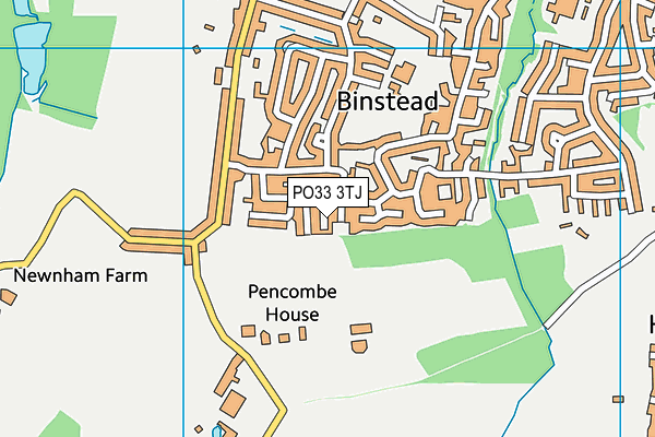 PO33 3TJ map - OS VectorMap District (Ordnance Survey)