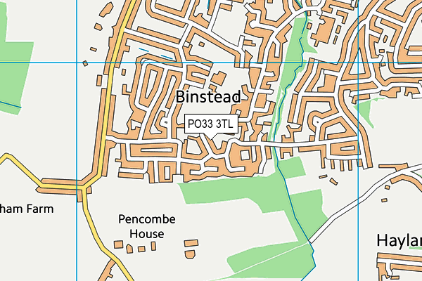 PO33 3TL map - OS VectorMap District (Ordnance Survey)