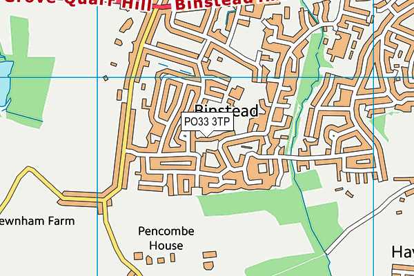 PO33 3TP map - OS VectorMap District (Ordnance Survey)