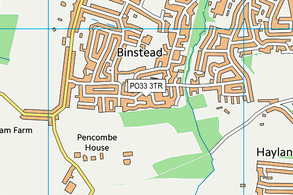 PO33 3TR map - OS VectorMap District (Ordnance Survey)