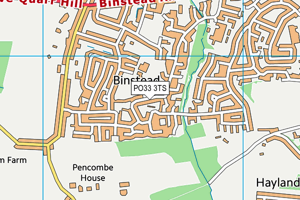 PO33 3TS map - OS VectorMap District (Ordnance Survey)