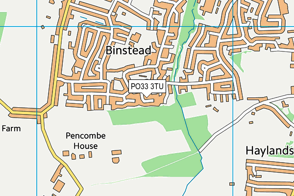 PO33 3TU map - OS VectorMap District (Ordnance Survey)