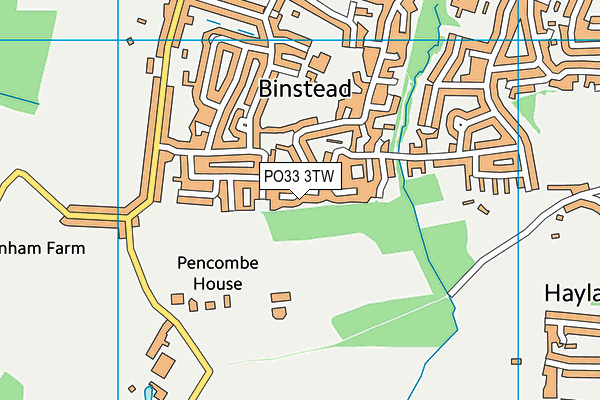 PO33 3TW map - OS VectorMap District (Ordnance Survey)
